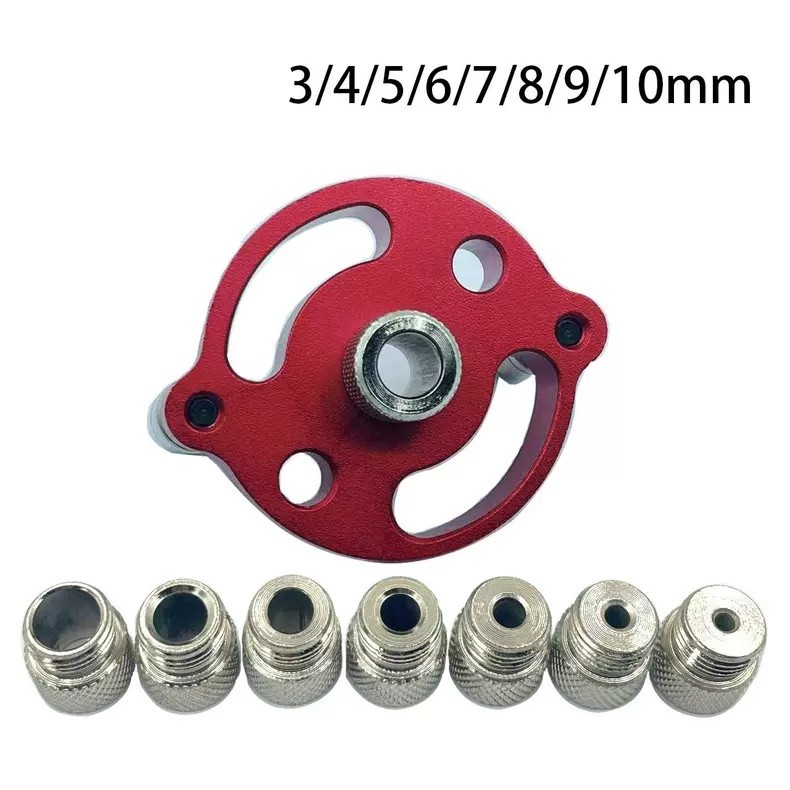 ♔ Labeling Wholesale Factory Woodworking Tools Straight Hole Puncher Self-Centering Round Wood Tenon Hole Aluminum Alloy Drill