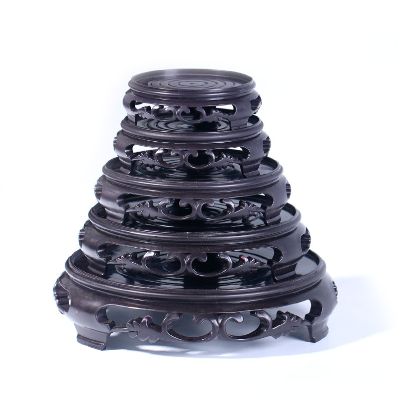 Flower Pot Base Round Rectangular Square Fish Tank Potted Plant Ornament Bracket Succulent Vase Plastic Tray Household Flower Stand