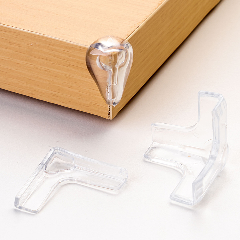 Transparent anti-collision corner protector manufacturers children's silicone protective equipment children's glass tables and chairs table corner protective cover wholesale