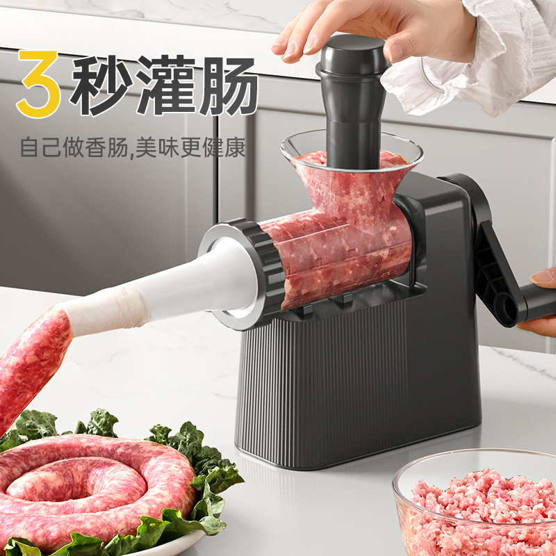Новая ручная машина для фарширования колбас для домашнего использования, инструмент для фарширования домашних колбас и бекона, ручная труба для фарширования мясных колбас