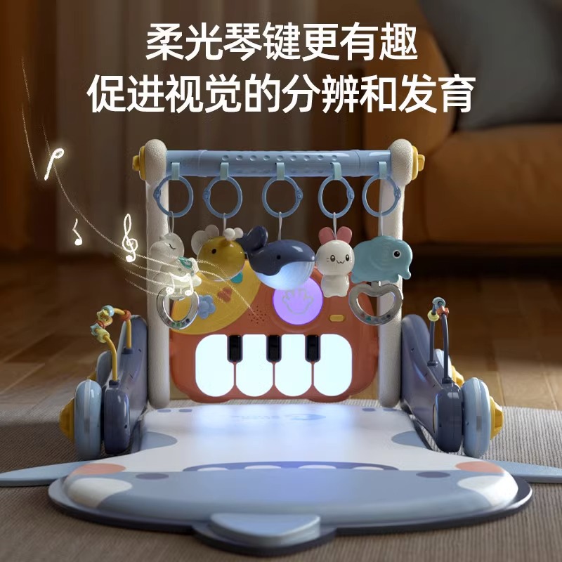 Live Stone Baby Fitness Stand Pedal Piano Newborn Gift Baby 3-6 Months and Above 0-1 Years Old Educational Early Education