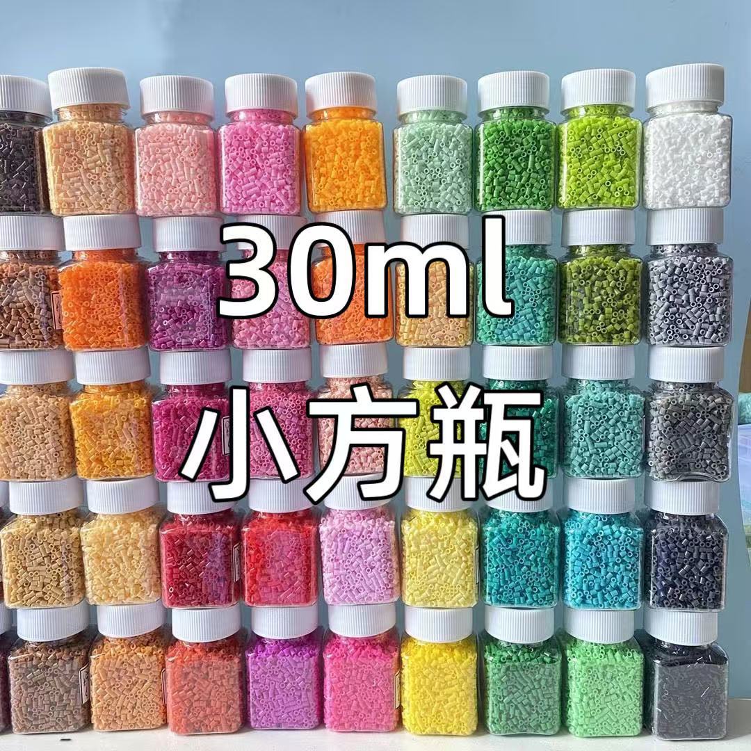 [30мл] Квадратная бутылка с упаковкой для бобов и бутылка для хранения, квадратная прозрачная бутылка большого объема, ручная работа