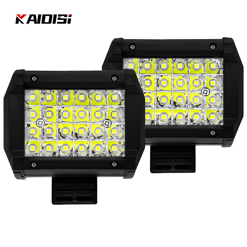 KAIDISI Sanmu 24 beads 72W work light off-road vehicle modified roof light LED engineering Light Inspection light