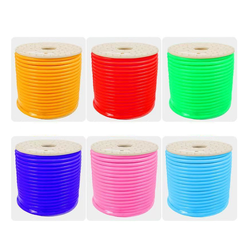 Round Led Light with Colorful Leather 360-Degree Luminous Neon 220V Flexible Super Bright Outdoor Waterproof Decorative Atmosphere Project