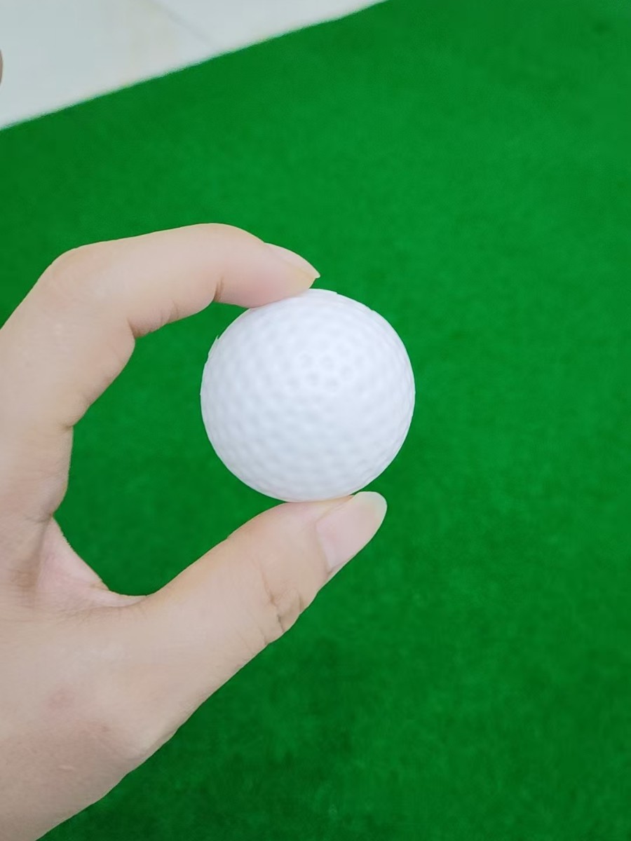 41mm White Golf Ball Pe Blow Molding Hollow Non-Porous Ball Indoor Practice Ball Pet Toy Ball