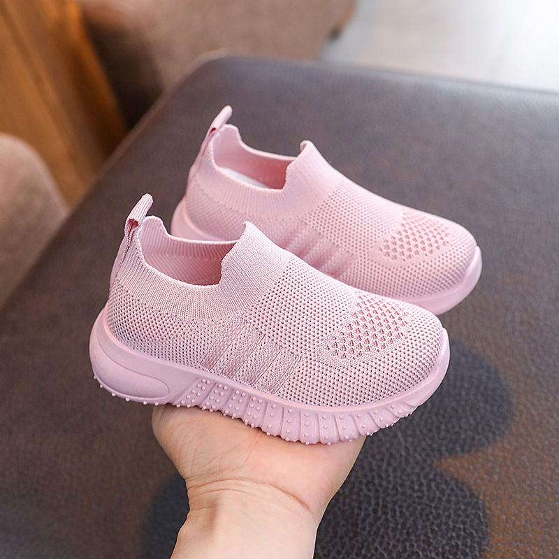 Spring and autumn light board children's shoes breathable student shoes trendy casual shoes Korean style boys and girls flying woven shoes