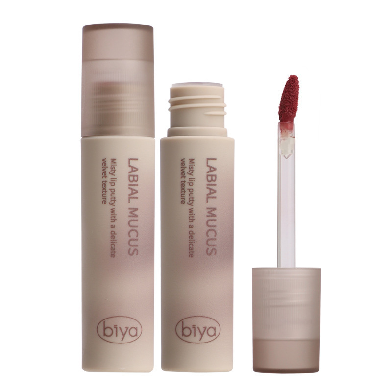 Biya Velvet Lip Mud Matte Matte Waterproof Not Easy to Fade Whitening Lip Glaze Female Student Lipstick