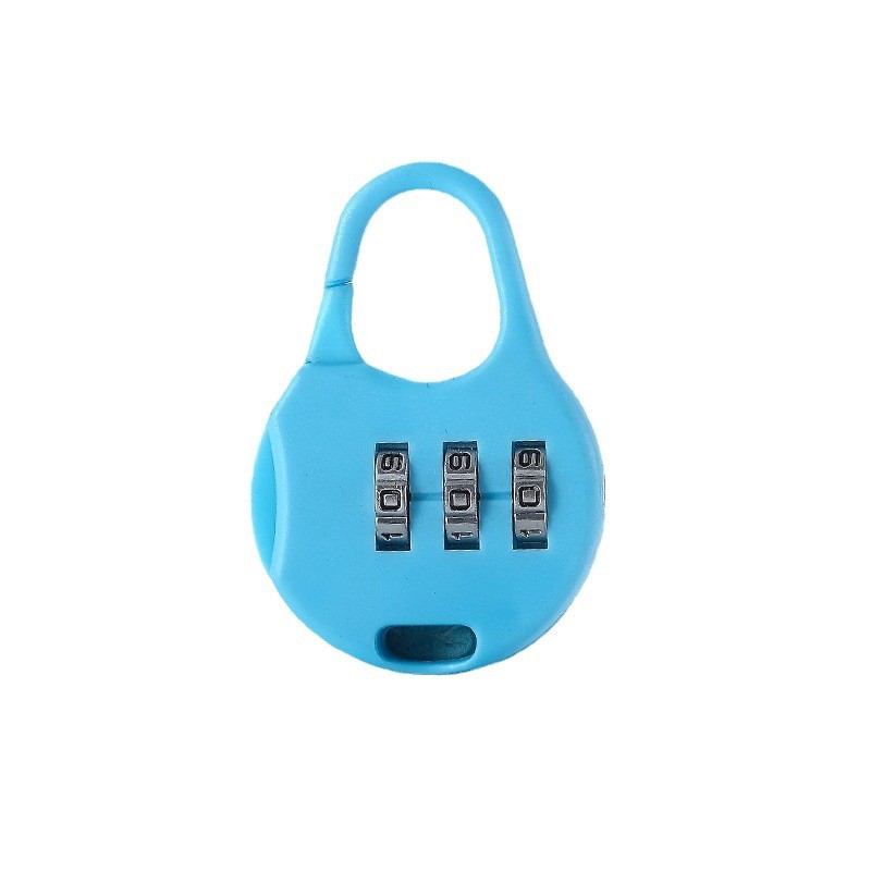 Three-Position Plastic Cartoon Password Lock, Schoolbag, Luggage, Pencil Bag, Zipper Password Lock, Small Password Padlock Wholesale