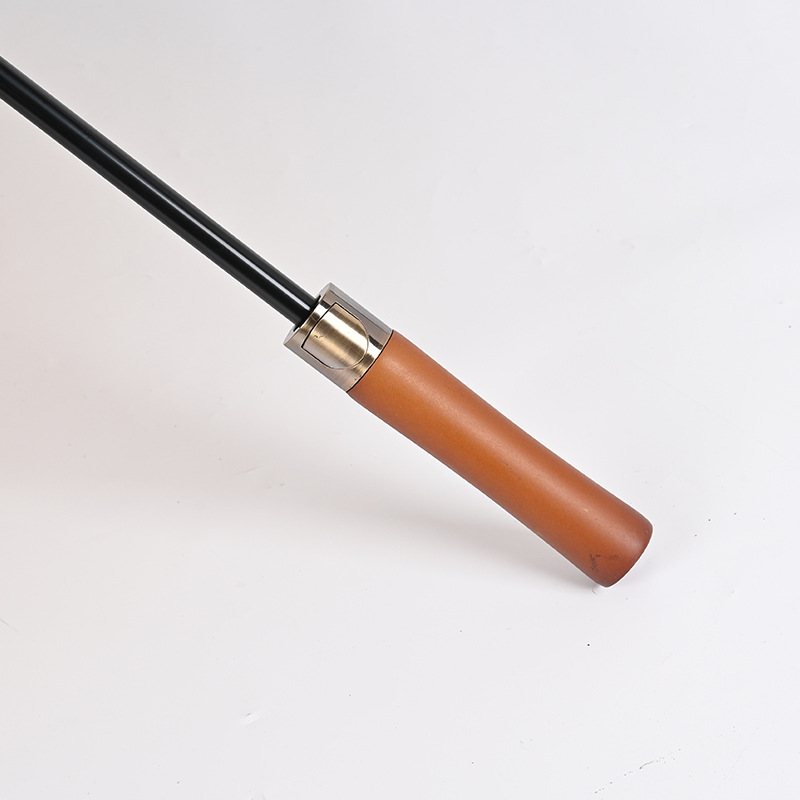 27inch Golf Umbrella Customized Gold Tape Solid Wood Handle Full Fiber Umbrella Business Promotional Gift Advertising Umbrella