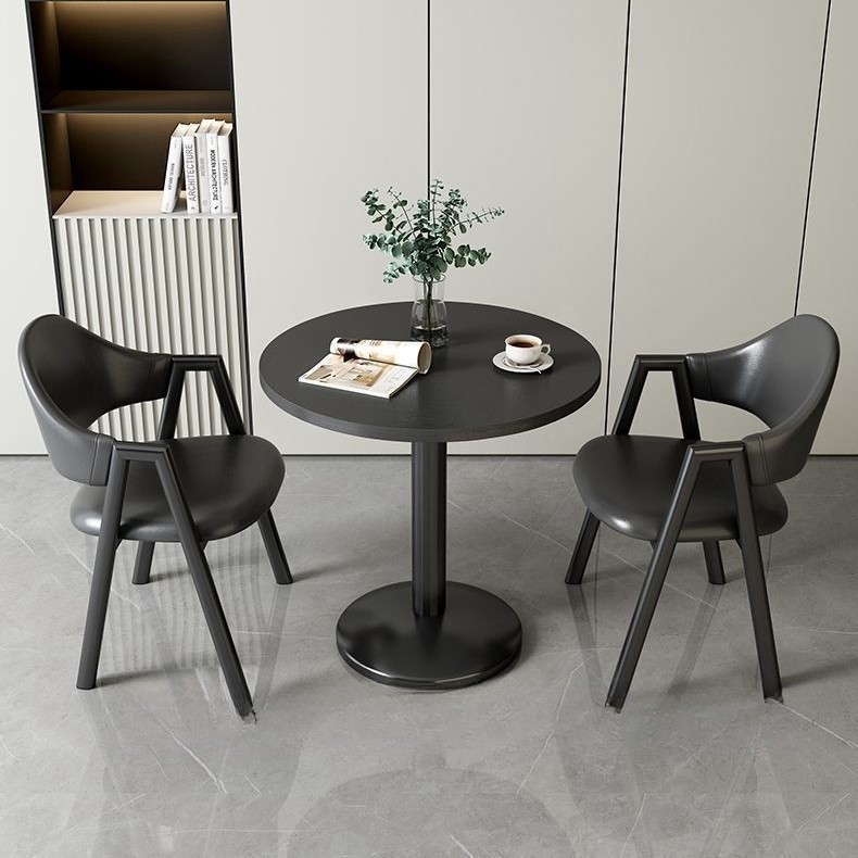 Light Luxury Dining Table and Chair Combination Small Apartment Milk Tea Shop Coffee Shop Apartment Hotel Balcony Leisure Reception Small Square Table