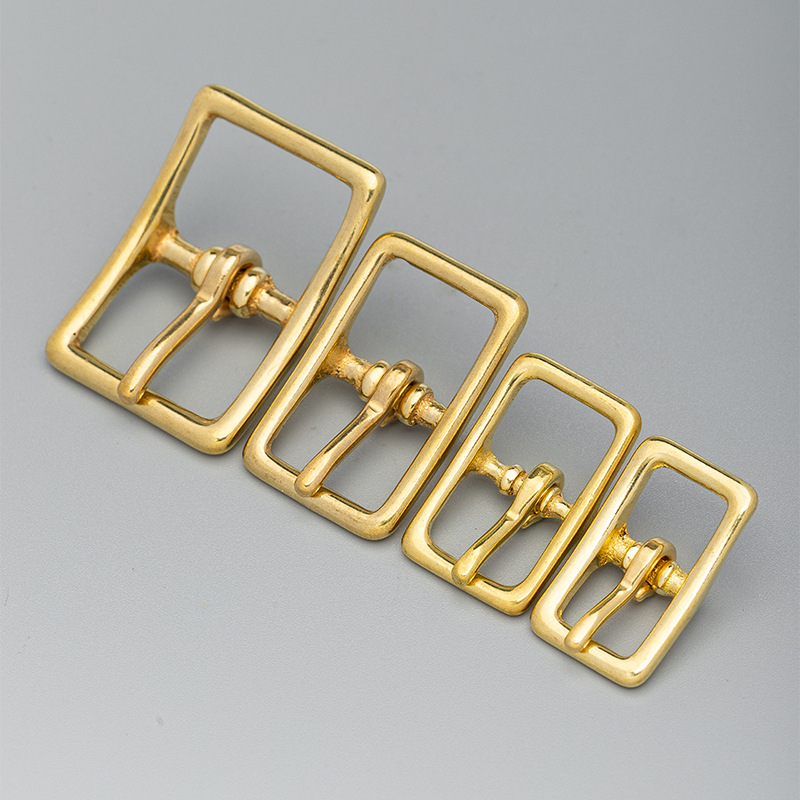 Solid pure copper Japanese pin buckle men's belt buckle brass belt buckle luggage leather hardware accessories wholesale