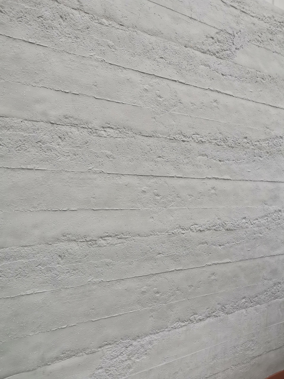 Three-color gradient small rammed earth plate indoor Radian bendable decoration fireproof and moisture-proof