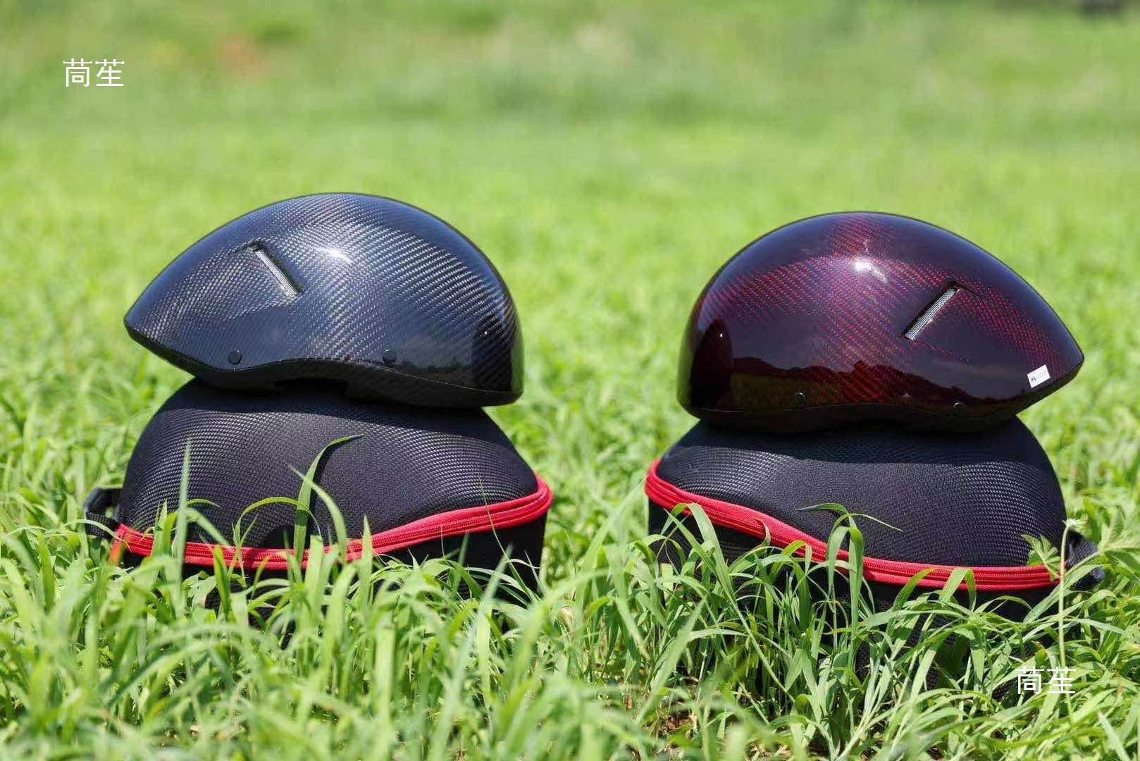 [Fly+] Paraglider Paramotor Tri-Wing Helmet Flight Helmet Full Carbon Fiber Half Helmet En966