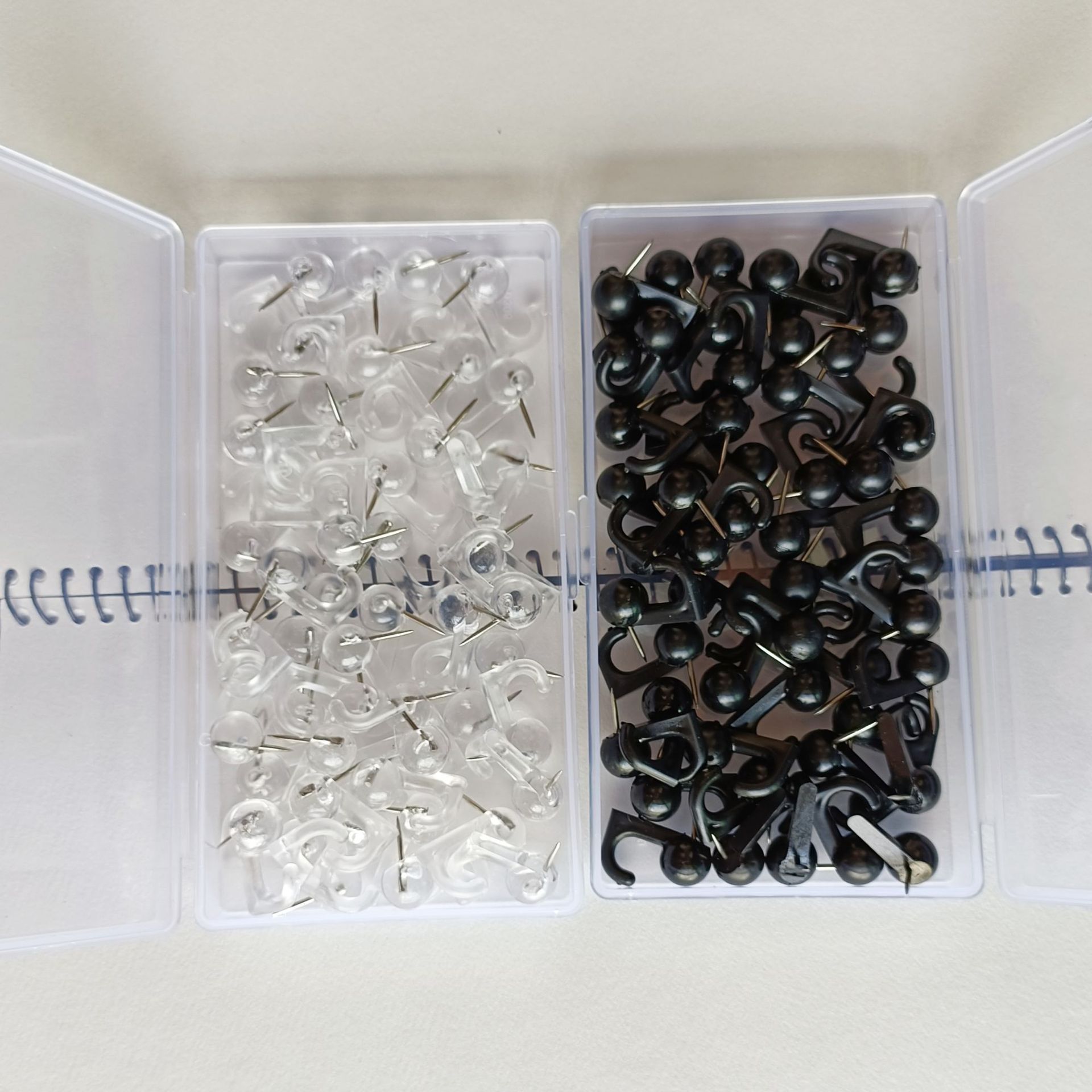 Factory wholesale color crochet plastic hook pin cork board pushpin storage hook wall load-bearing accessories nail