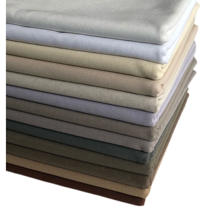 Spring and Summer Plain Linen Cotton Fabric Solid Color Handmade Linen DIY Clothing Hanfu Cheongsam Second Son Embroidery Colorful Plain Linen