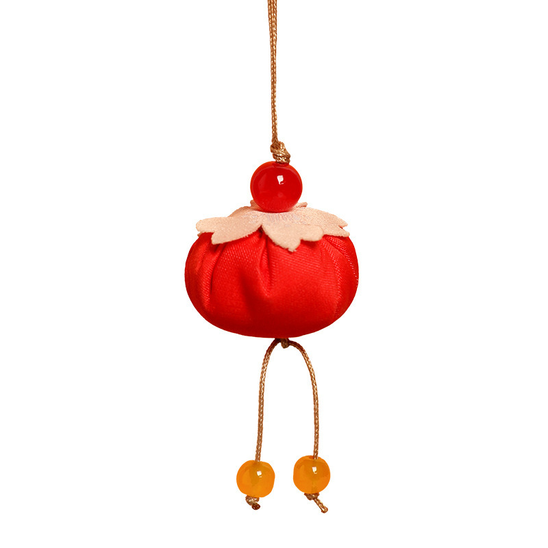 Sachet, Sachet, Paper Blessing Sachet, Persimmon Persimmon Wishful Persimmon Sachet, Car-Mounted Peace Charm, Mobile Phone Pendant, Hand Companion