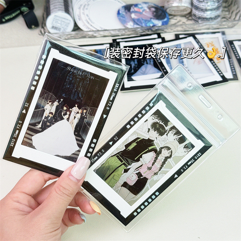 Лазерная серебряная рамка для обратной пленки, клип для пленки, свет и тень, полупрозрачная фотокарточка, пленка 3 дюйма, проекционное фото света и тени