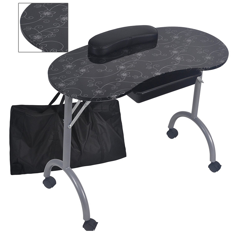Wholesale full set manicure beauty table size small folding nail table portable nail table can be processed MT-017F