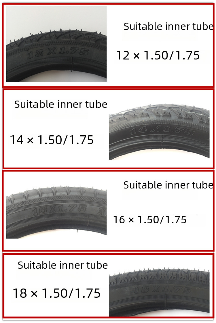 Huili City Mountain Bike Inner Tube 20/24/26x 1.51.75/1.95/2.125 Meizui Baby Car Tire