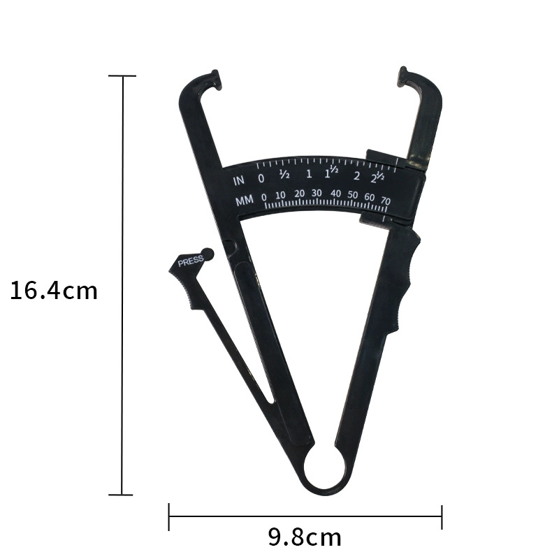 Double Scale Double Pointer Fat Clamp Fat Caliper Sebum Ruler Sebum Forceps Fat Forceps Sebum Measuring Instrument
