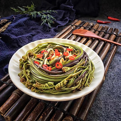 [Gutian] Wholesale of Boiled Bracken, Healthy and Delicious Fist Vegetables, Bracken Vegetables, Cold Vegetable Ingredients