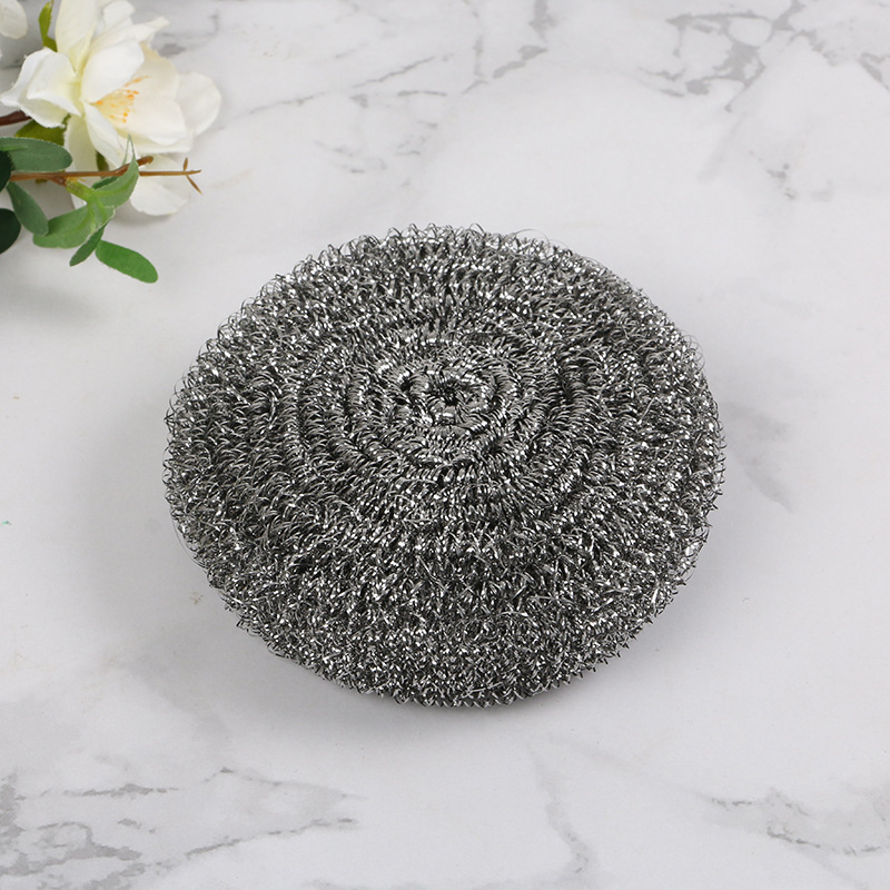 Factory large independent packaging 410 cleaning ball steel ball brush bowl artifact pot brush kitchen cleaning ball steel ball