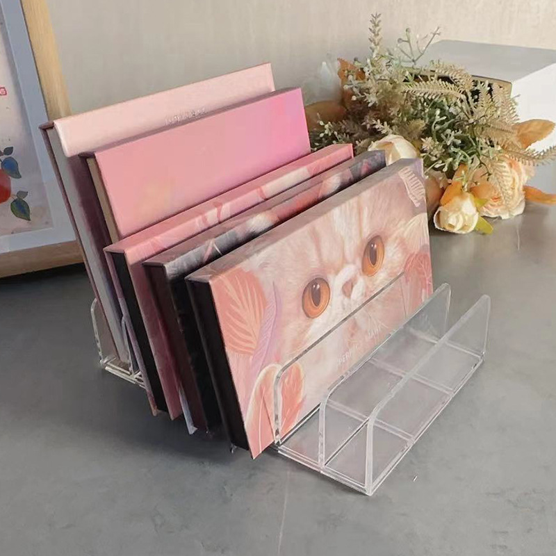 【Hot Item】Eyeshadow Storage Display Rack, Cosmetic Storage Rack, Desktop Compartmented Acrylic Organizer Box, Dressing Table