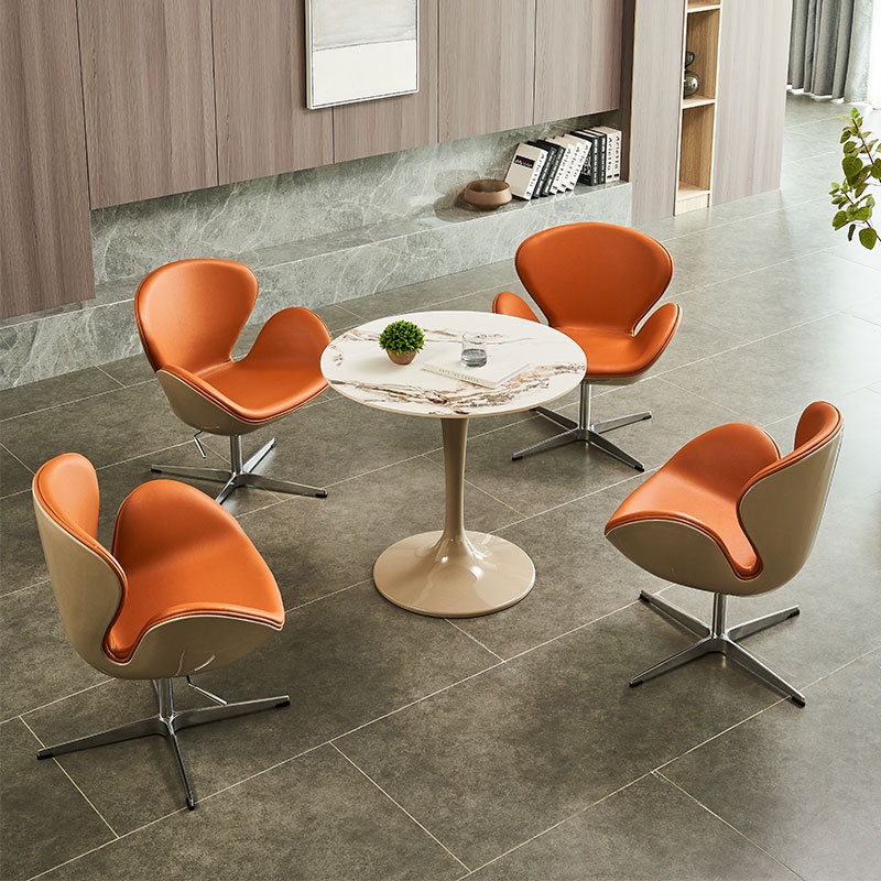 Xjp21-1 # Nordic Reception Negotiation Table and Chair Combination Rest Area Sales Office Reception Leisure Shop Simple Balcony