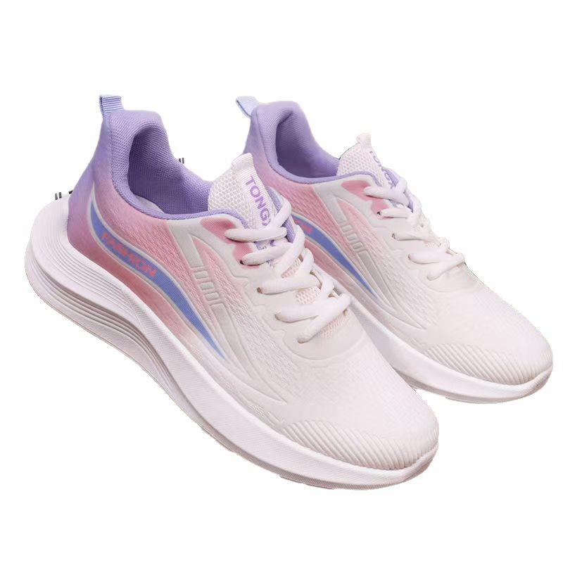 2025 New Spring and Autumn New Ultra Light Running Shoes sneaker Breathable Shock Absorption Soft Sole Student Light Running Women's Shoes