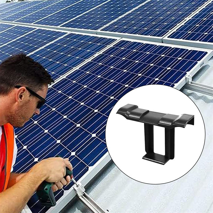 Solar Board Water Guide Photovoltaic Board Drainage Clip Mud Clamp Accessories Dust Collector Drainage Groove Water Guide Clamp