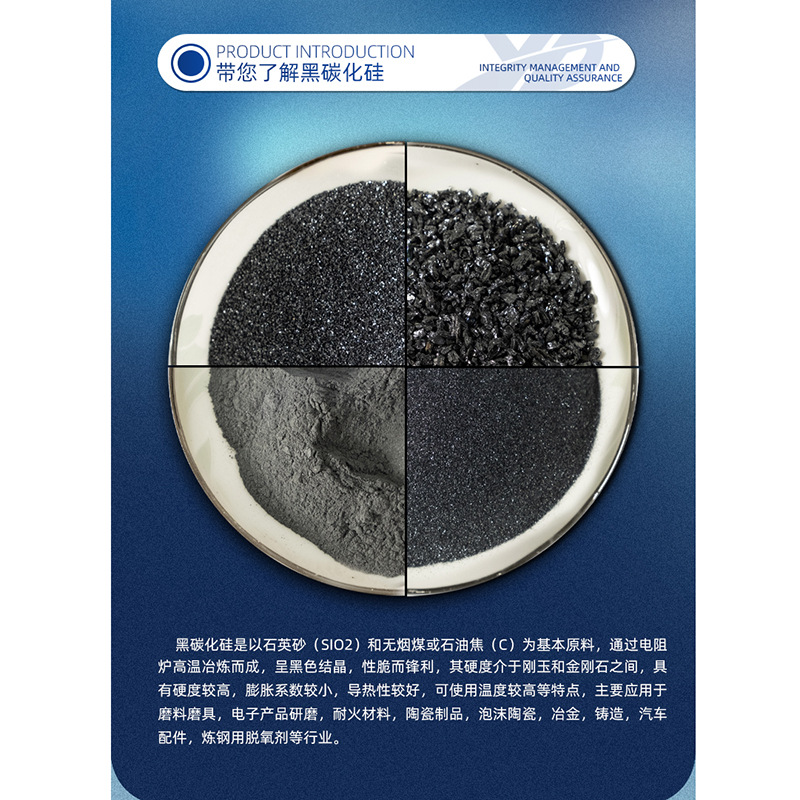 Sic Silicon Carbide Pf Sand Polishing Sandblasting Rust Removal Grinding Saw Blade Grinding Wheel Cutting Blade Silicon Carbide Black Green