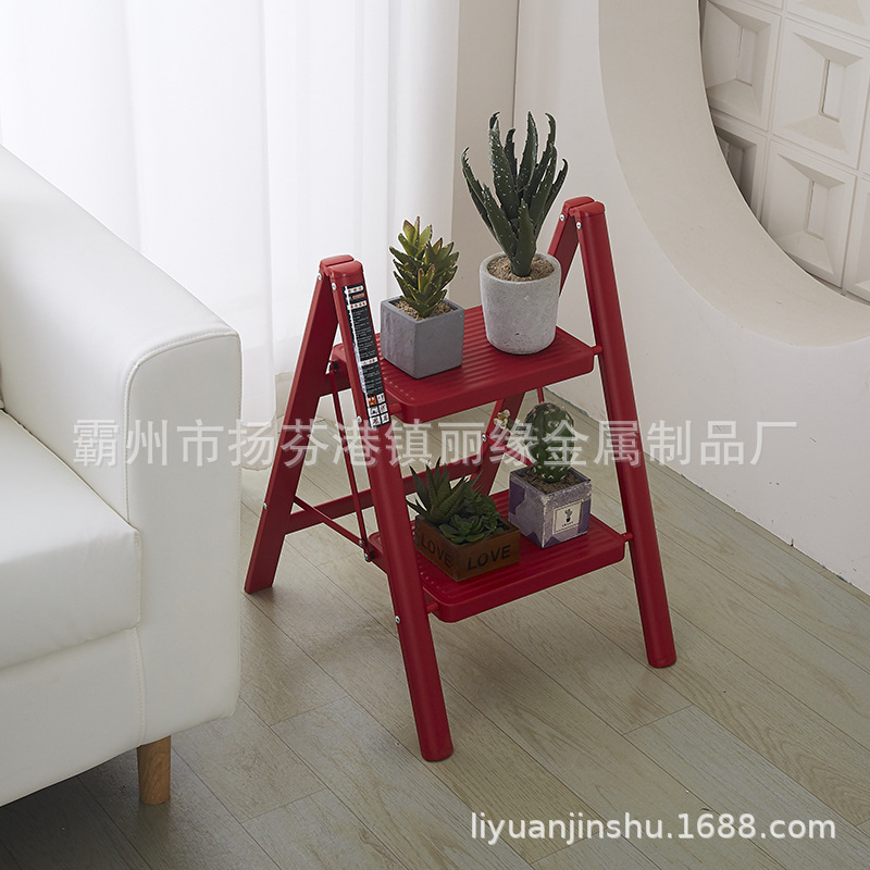 Wholesale Ladder Home Multi-function Folding Ladder Flower Ladder Housewarming Happiness Step by Step Elevator Indoor Herringbone Ladder Stool