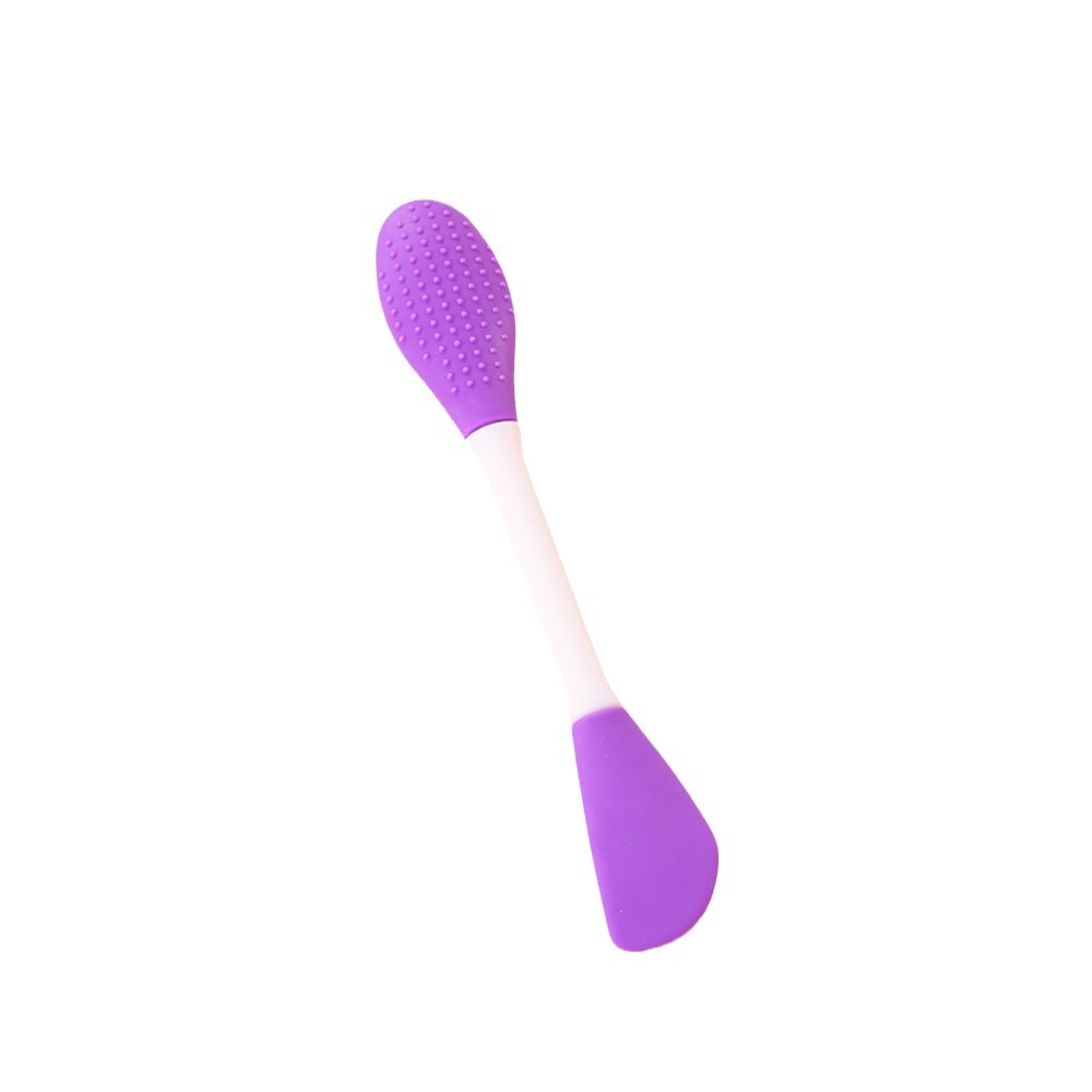 Double-headed silicone mask brush facial cleaning massage brush mud mask apply facial eyeliner silicone baffle, etc.