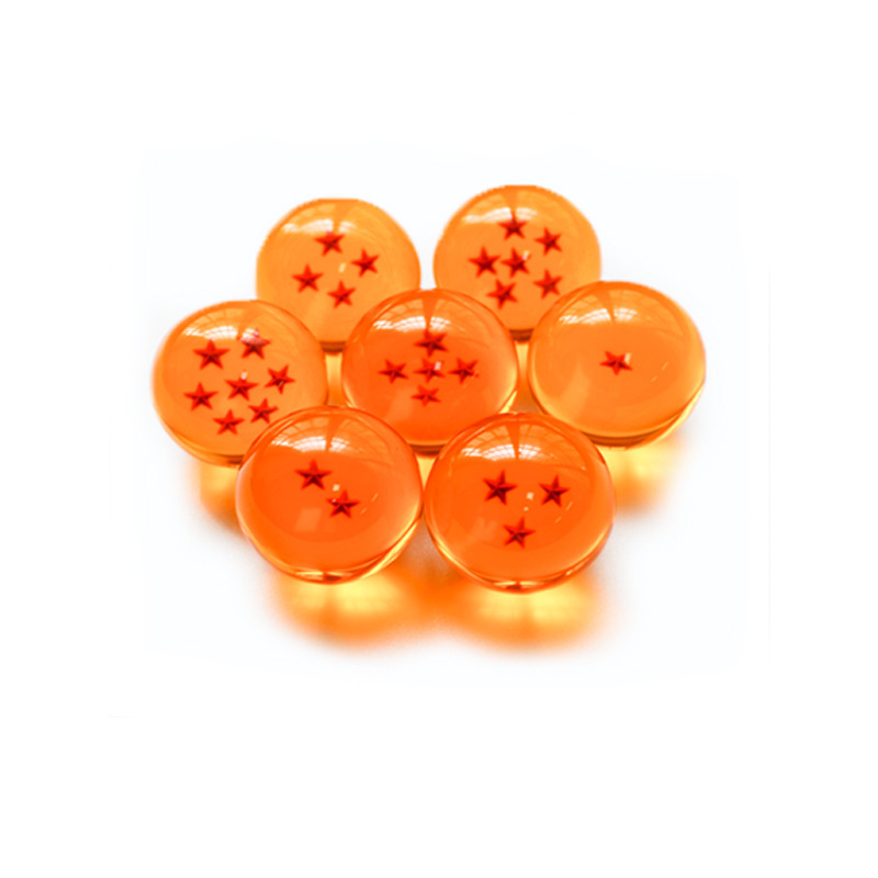 Resin Dragon Ball Three-Dimensional Star Beads Game Crystal Ball Pp Bag Creative Gift Ornament Acrylic Dragon Ball Figure