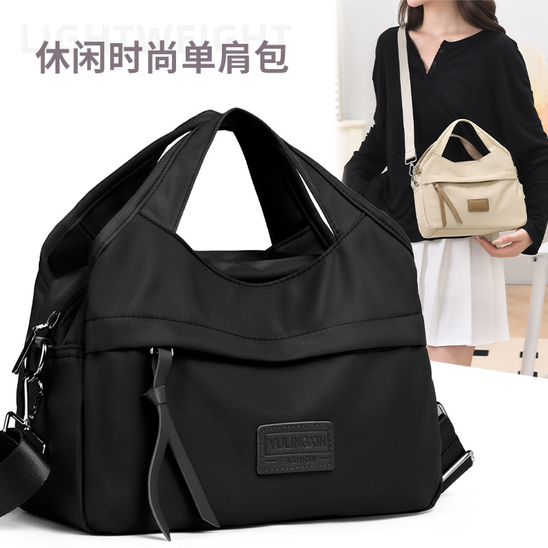 Cross-Border Trend Casual Women's Bag Women's Portable Shoulder Crossbody Bag Women's Commuter Nylon Bag Large Capacity Multi-Compartment Bag