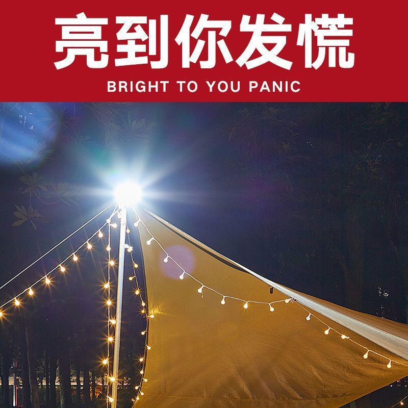 Electric Light Bulb Led Rechargeable Light Bulb Outdoor Waterproof Night Market Stall Artifact Household Energy-Saving Lighting Other