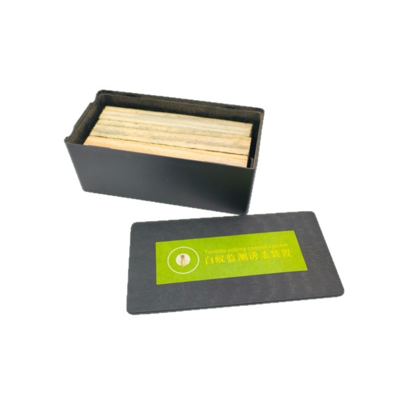 Above-Ground Termite Bait Box with Wooden Blocks for Indoor and Outdoor Cultural Heritage Protection and Ancient Building Universal Termite Monitoring and Baiting Device