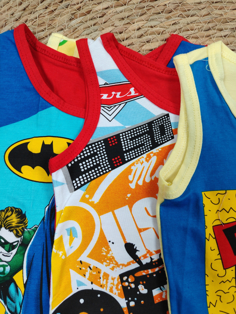 Children Vest Exports High-Quality Summer Cartoon Vest Suits for Boys and Girls, Category a Home Clothes Two-Piece Set