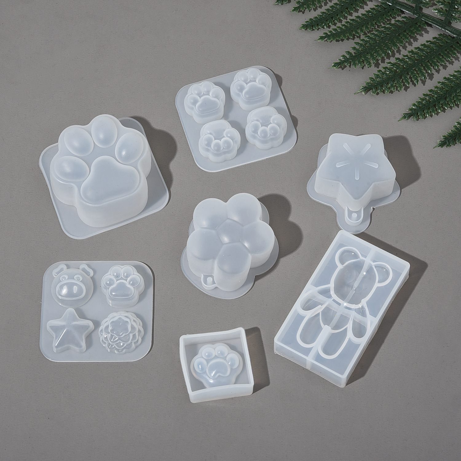 Прозрачный набор форм для лепки DIY игрушки мультяшный большой кот клешня жестокого медведя силиконовая форма