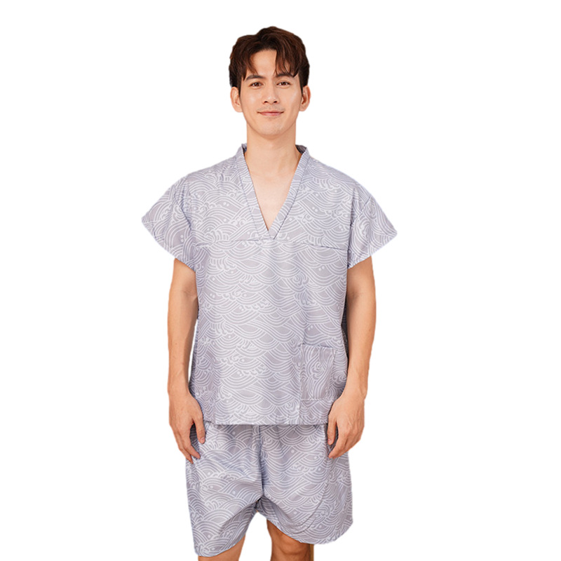 Disposable sweat steaming clothing female sauna moxibustion clothing cotton men's massage foot bath clothing hotel bathrobe physiotherapy clothing wholesale