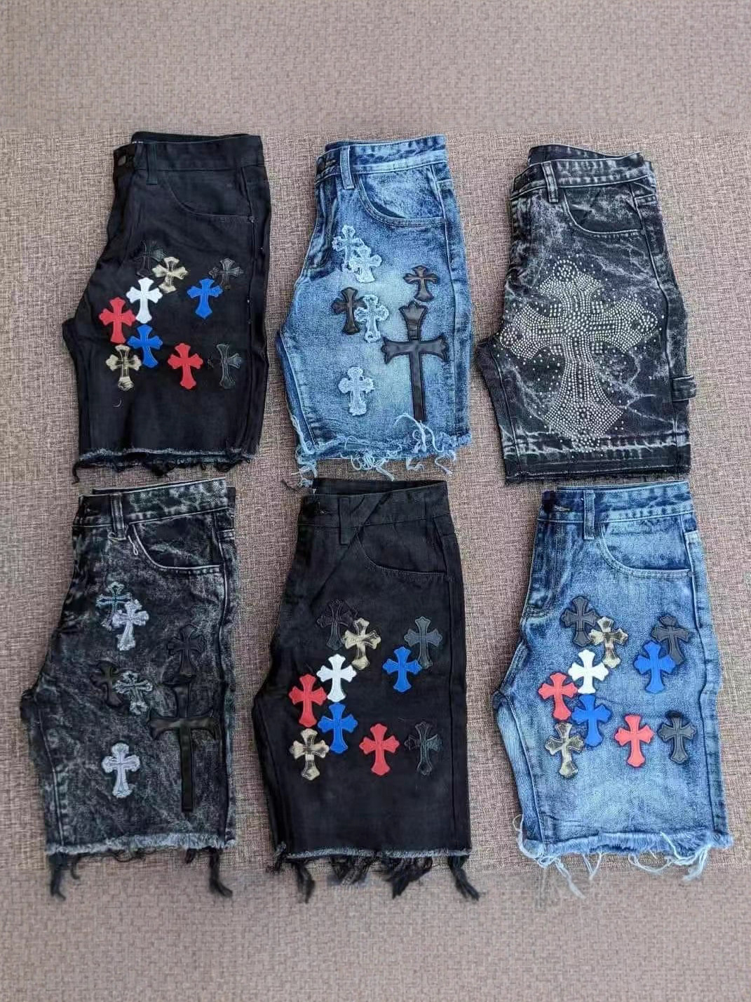 Men's Denim Shorts Wholesale Men's Denim Shorts Five-Point Pants Men's Jeans Wholesale