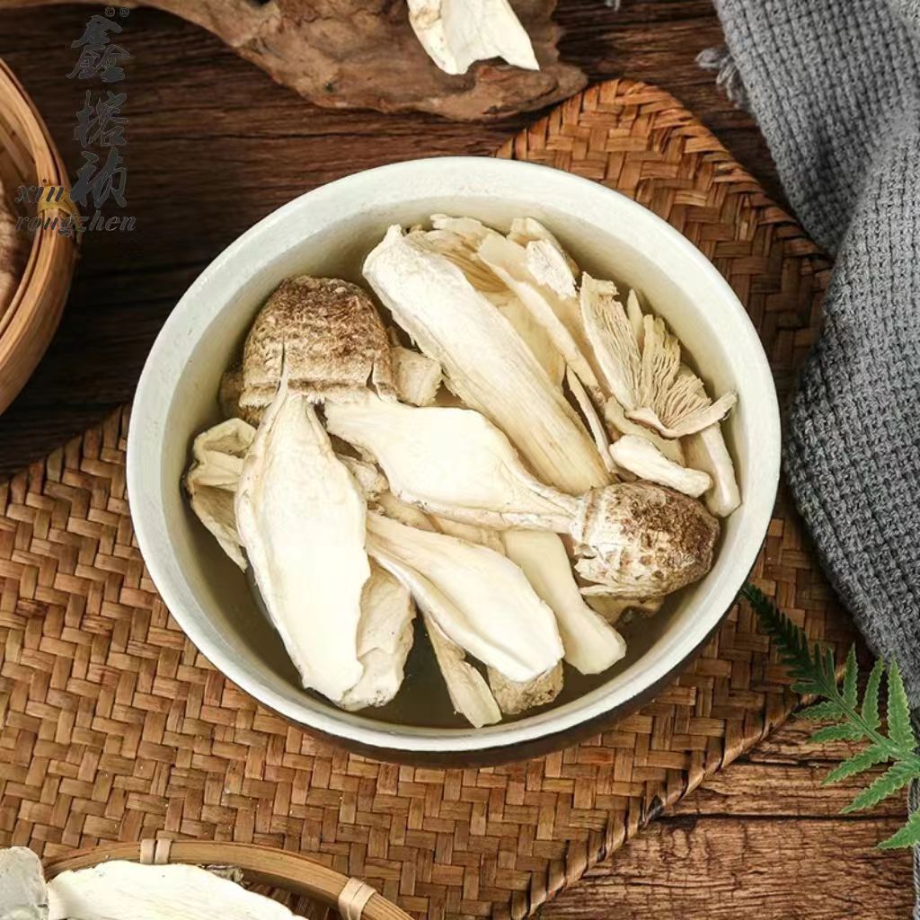 Gutian specialty edible fungus Coprinus comatus thorn mushroom dry sliced mushroom soup package 500g bulk packaging wholesale