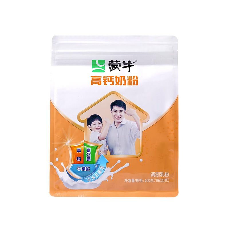 Mengniu High Calcium Milk Powder 400g Bagged Nutritional Milk Powder for Students, Teenagers, Adults, and the Whole Family, Produced in November 2025