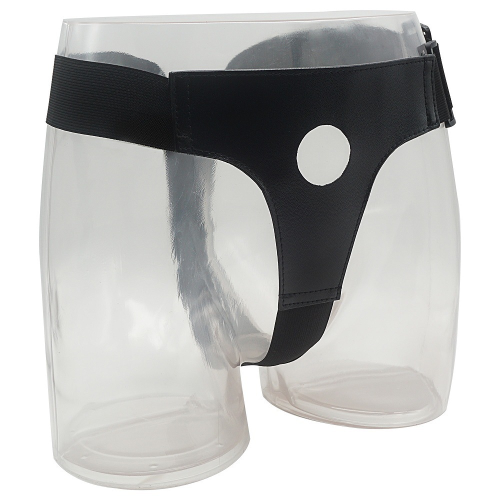 Elastoelastic Wearable Solid Hollow Artificial Dildo Men's and Women's Penis Sex Products Leather Pants