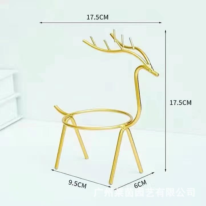 Air Pineapple Base Accessories Champagne Bark Log Base Bracket Spring Aluminum Wire Iron Base Factory Direct Sales