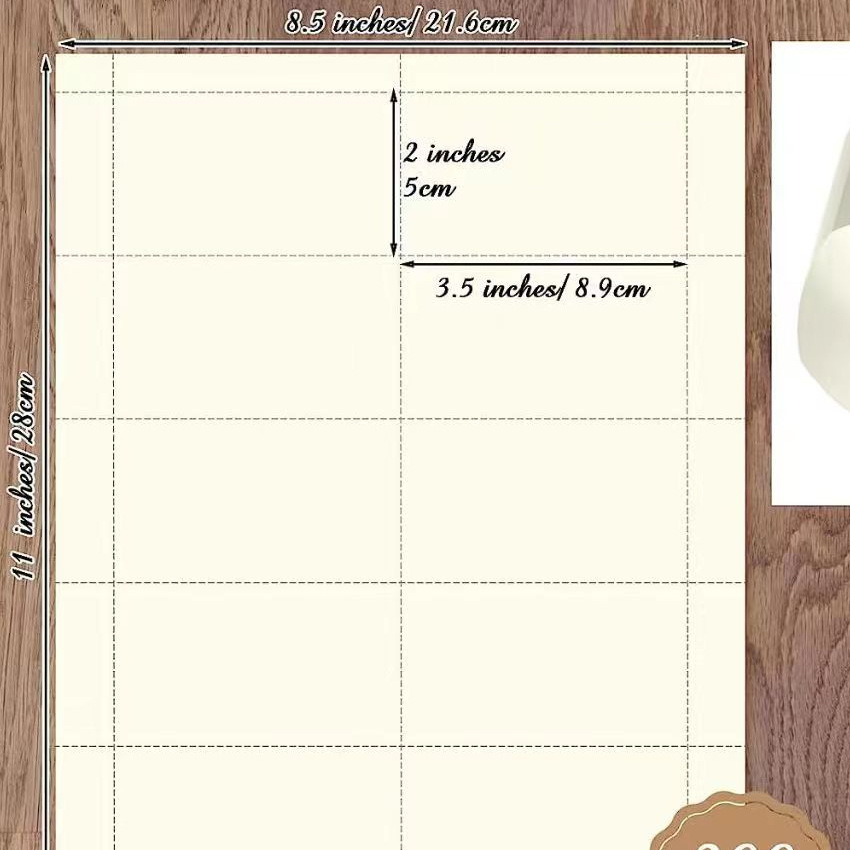 Цветной картон простой A4 картон с разрывной линией Amazon раздельный материал для ручных записей клетчатая открытка сложенный конверт