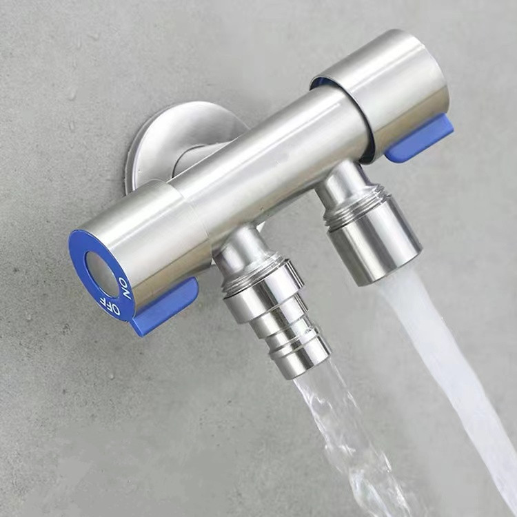 матовый угловой вентиль из нержавеющей стали с медяным сердечником для унитаза двойной выход один вход два выхода двойное использование угловой вентиль из нержавеющей стали