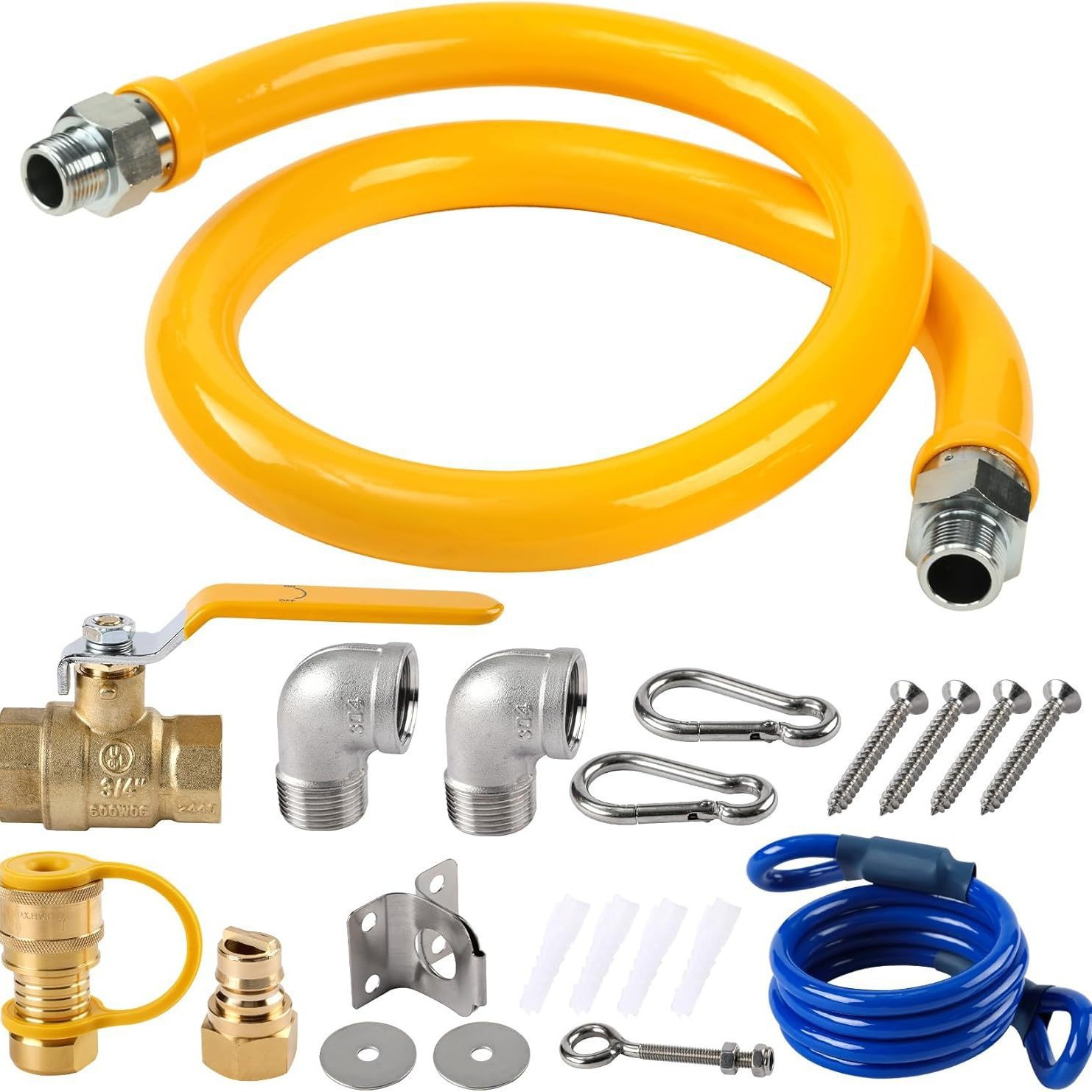 Коммерческий соединитель шланга 3/4 с универсальной головкой 36 дюймов 1675Kit48 для коммерческой кухни