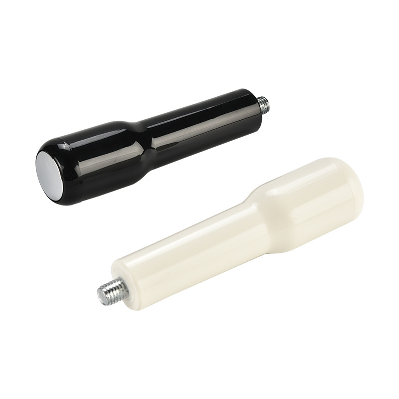 Factory direct batch coffee handle plastic handle M10.M12 nut black and white ABS material coffee handle handle