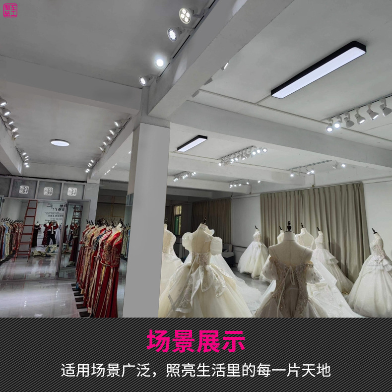 High Brightness 35W45W55W Spotlight Par30 Commercial Surface Mounted Rail Light Led Track Light Clothing Store Spotlight